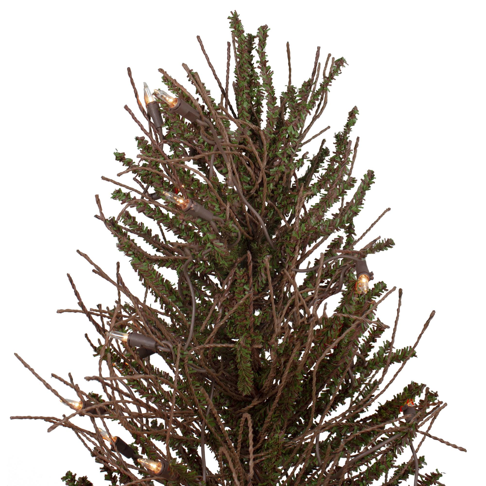 3 Pre-Lit Artificial Christmas Tree with Clear Lights U2991