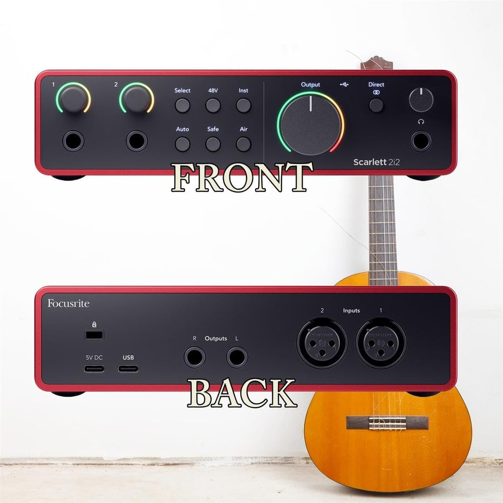 2x2 USB Audio Interface Bundle with 2 XLR Cables N7742