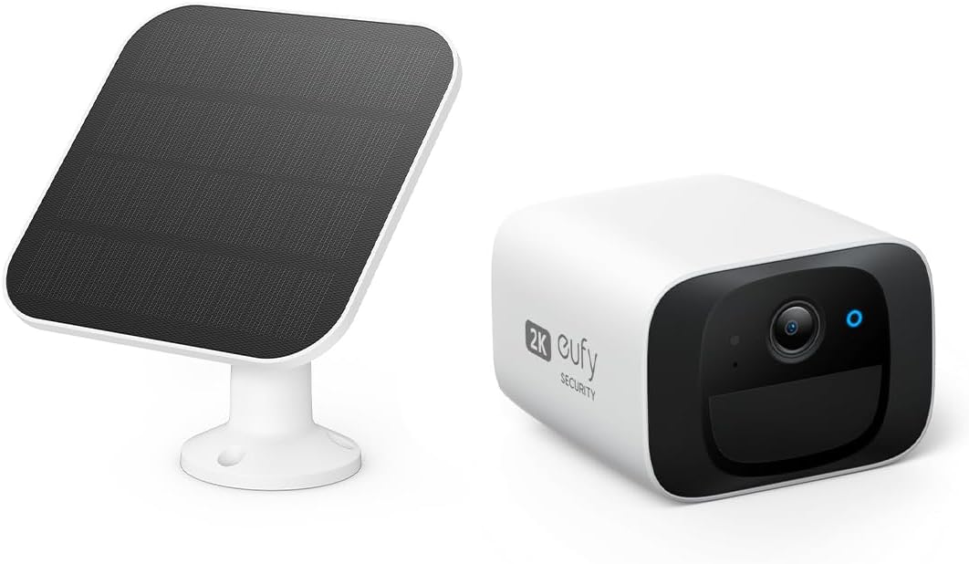 Wireless Outdoor Camera with Solar Panel, 2K Resolution C378705