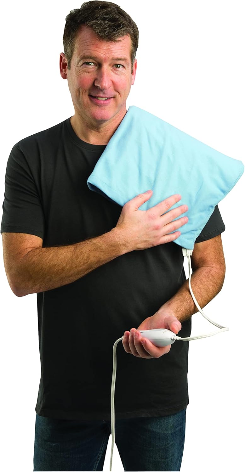 Electric Heating Pad, 12" x 15", Blue G4773