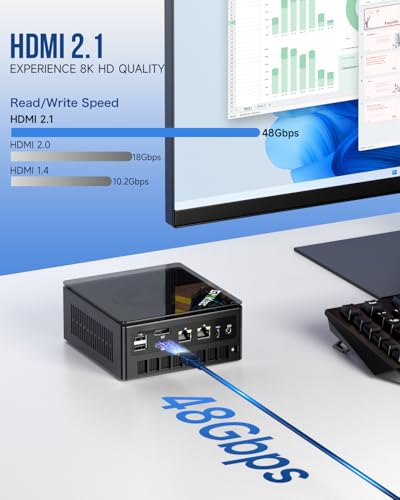 Mini PC Ryzen 7 5825U 32GB RAM 1TB SSD Dual NIC LAN 2.5GbE T12037