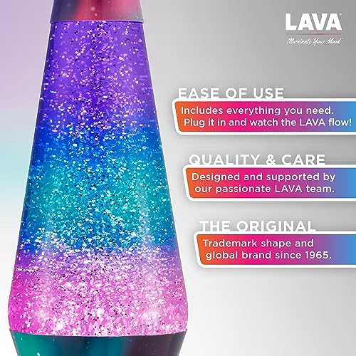 14.5" Silver Glitter Motion Lamp M746