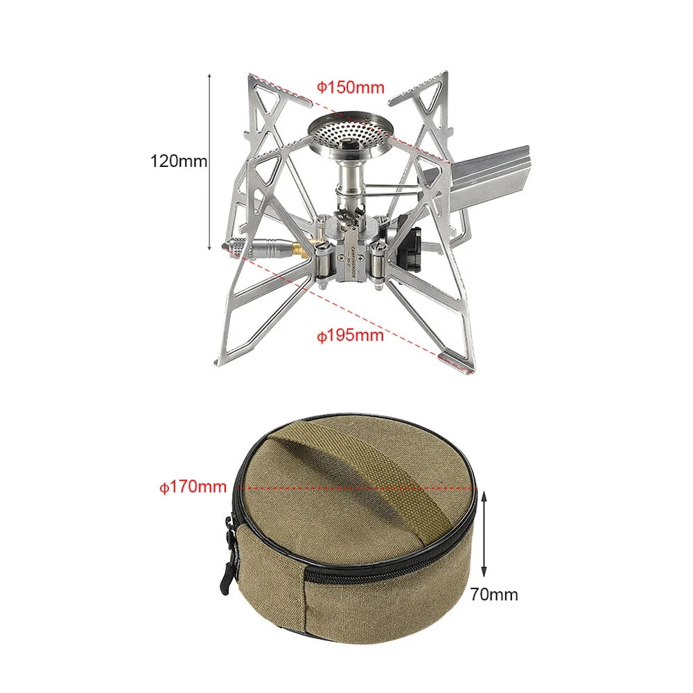 Electronic Ignition Camping Metal Stoves with Storage Bag U976988