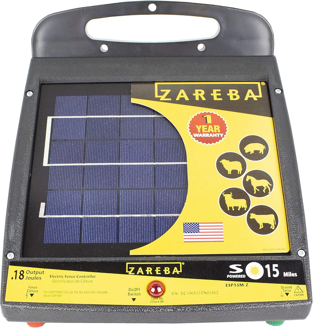 15-Mile Solar Low Impedance Fence Charger O584509