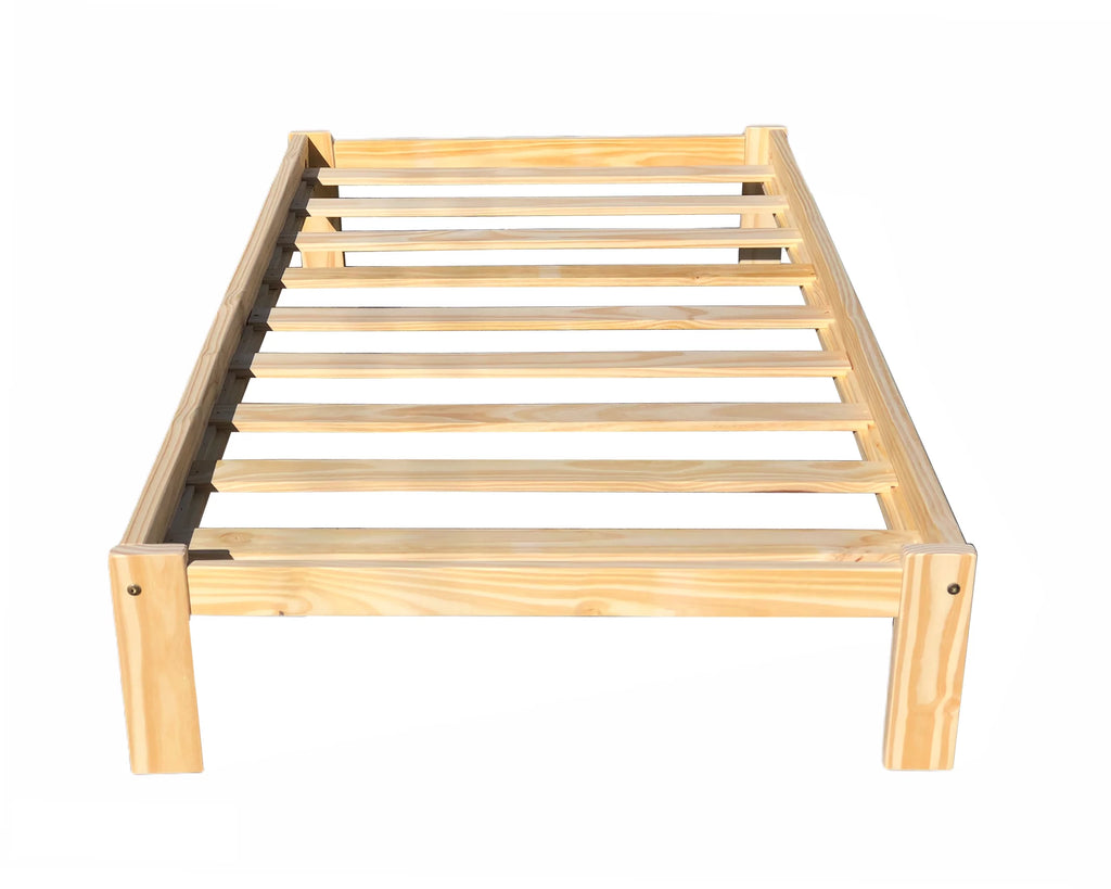 Twin Size Solid Pine Wood Platform Bed C852