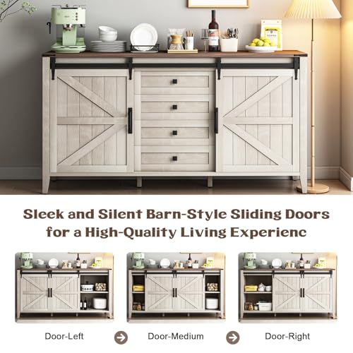 White 4 Drawer Wood Dresser U245734