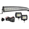 20 Inch 420W LED Light Bar Triple Row Flood Spot Combo Beam Off Road Lights I37405