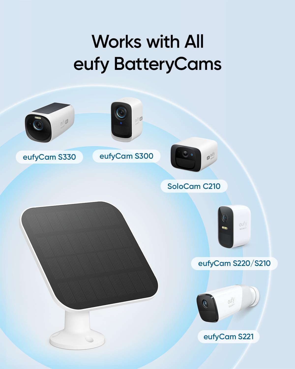 Wireless Outdoor Camera with Solar Panel, 2K Resolution C378705
