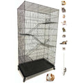 55 Extra Large Rolling Stand Cage for Ferret Chinchilla Sugar Glider Rats D561372