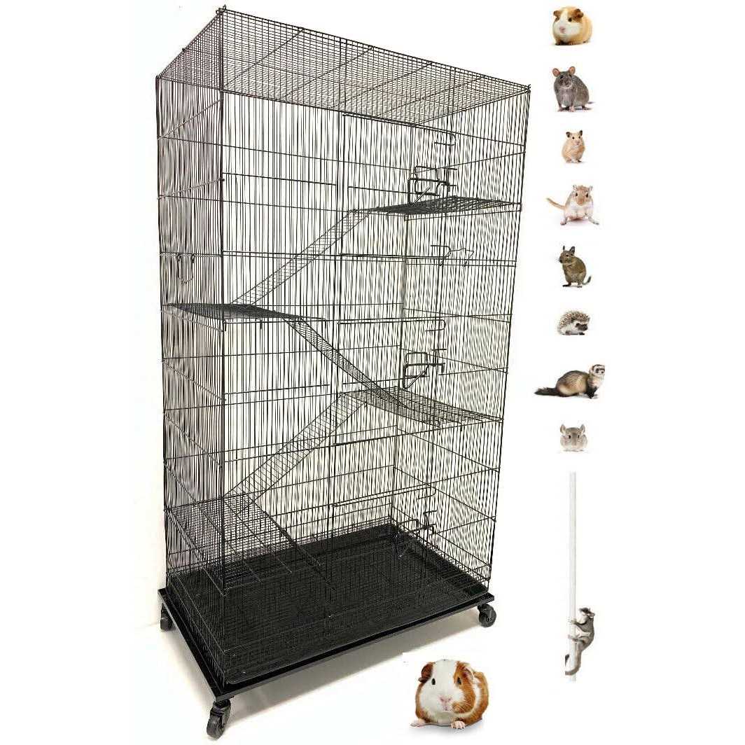 55 Extra Large Rolling Stand Cage for Ferret Chinchilla Sugar Glider Rats D561372
