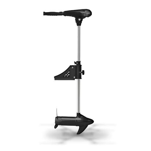 55lb Thrust Saltwater Electric Pontoon Trolling Motor with Deck Mount Bracket & 55" Shaft R446