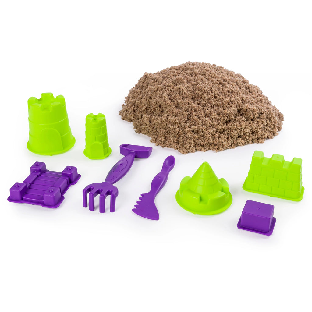 3lbs Beach Sand Playset with Molds and Tools Y896