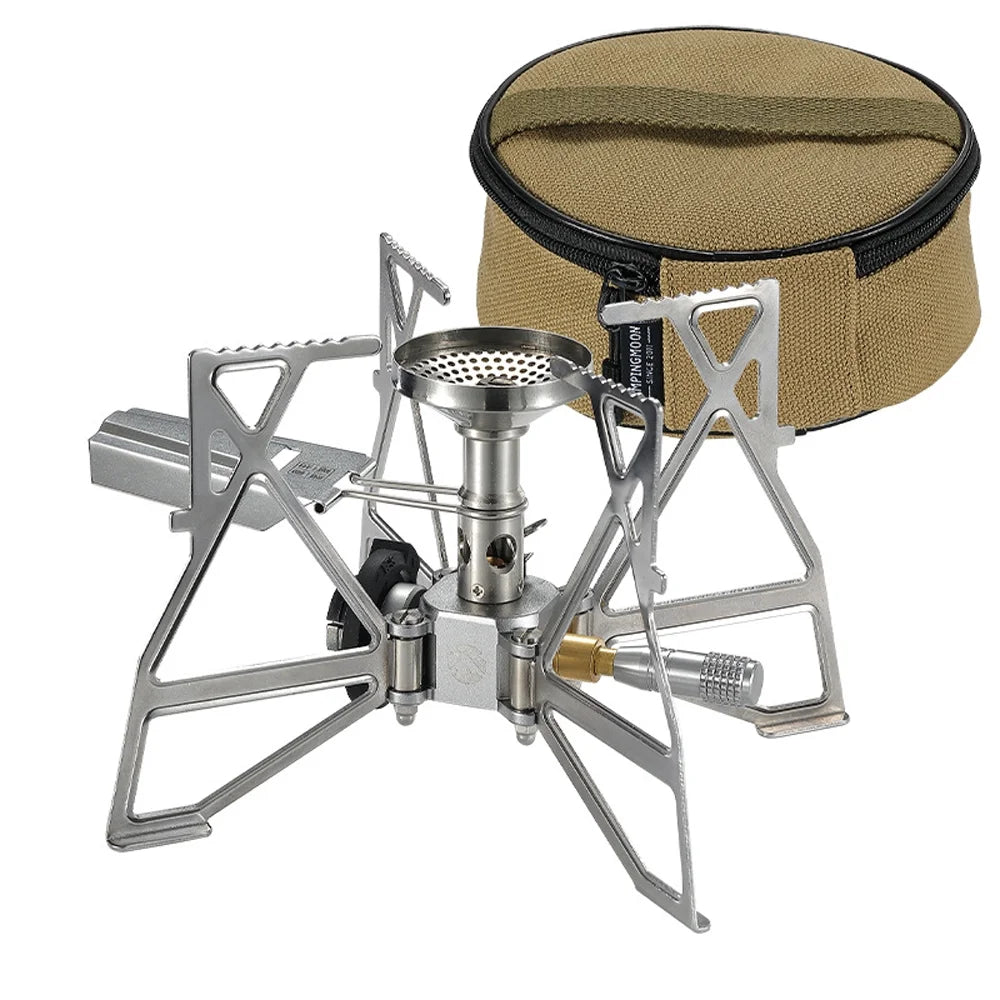 Electronic Ignition Camping Metal Stoves with Storage Bag U976988