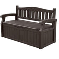 80 Gallon Storage Bench Deck Box Lockable Black Q45733