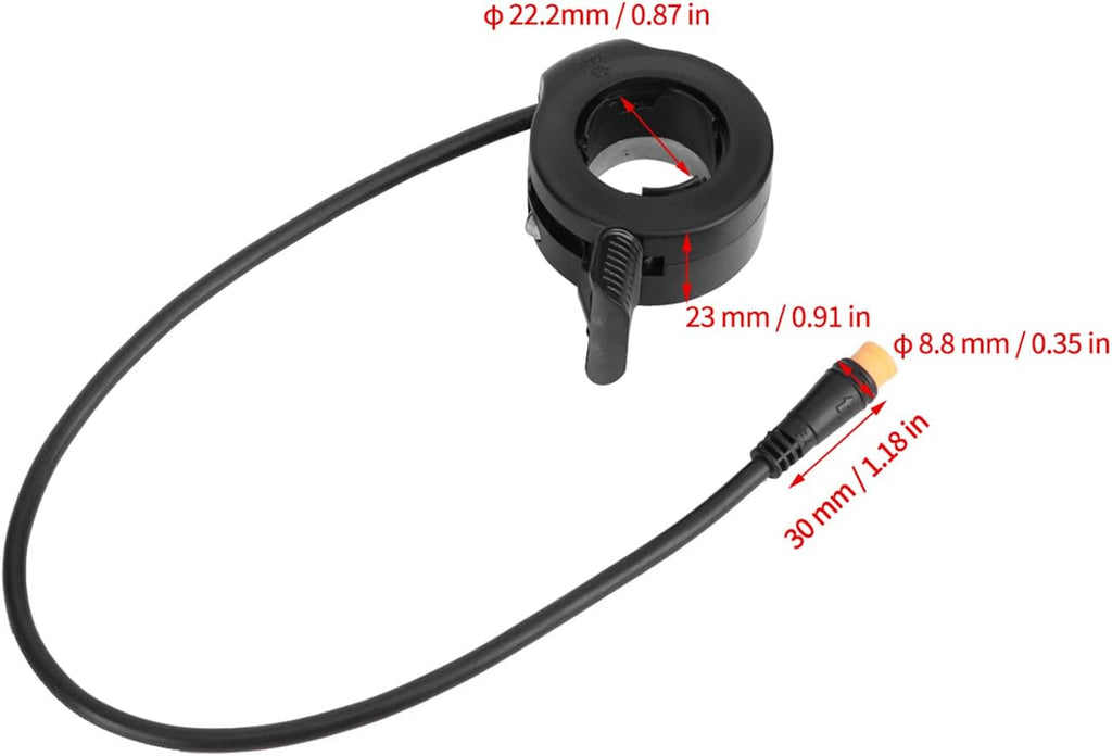 Thumb Throttle with Waterproof Connector for Electric Bike G588
