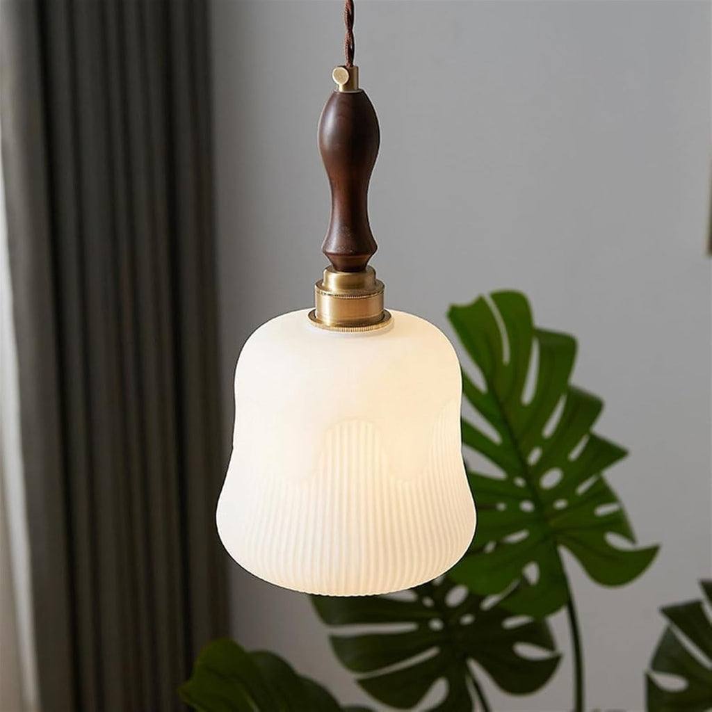 Brass Glass Shade Pendant Lamp L203486
