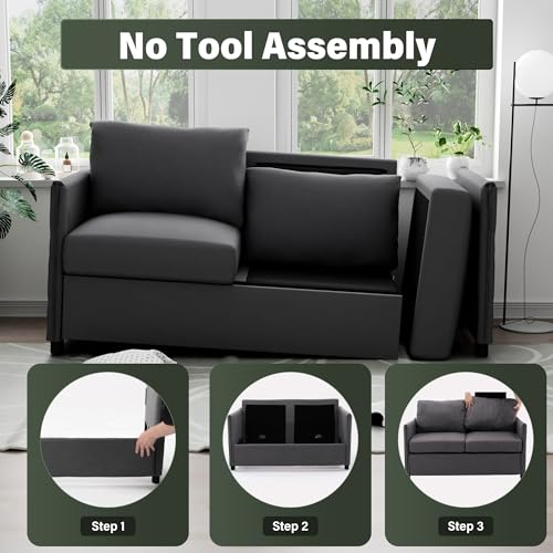 Beige 52” 2 Seater Loveseat Sofa G16978