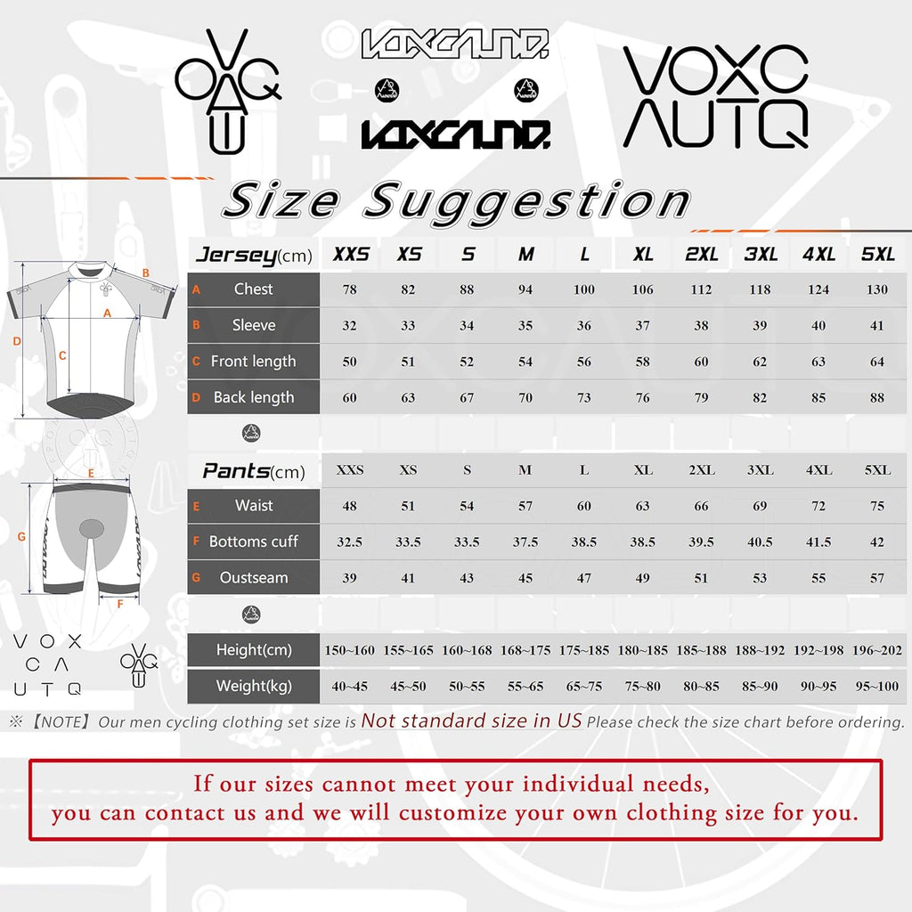 Men's Pro Cycling Jersey Set with Bib Shorts X8477