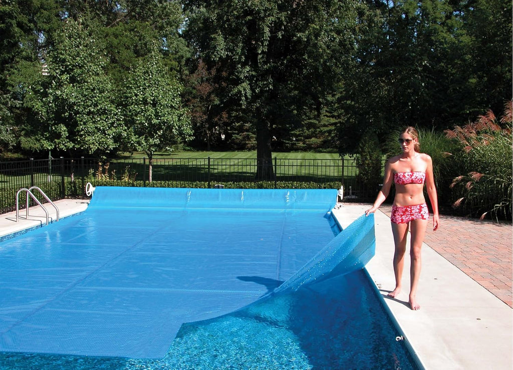 Blue 20 ft. x 50 ft. Rectangle Solar Cover E971