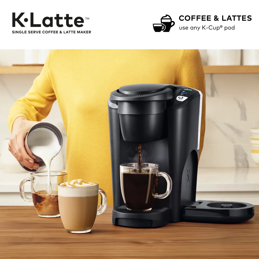 Black Single Serve Coffee and Latte Maker T15924