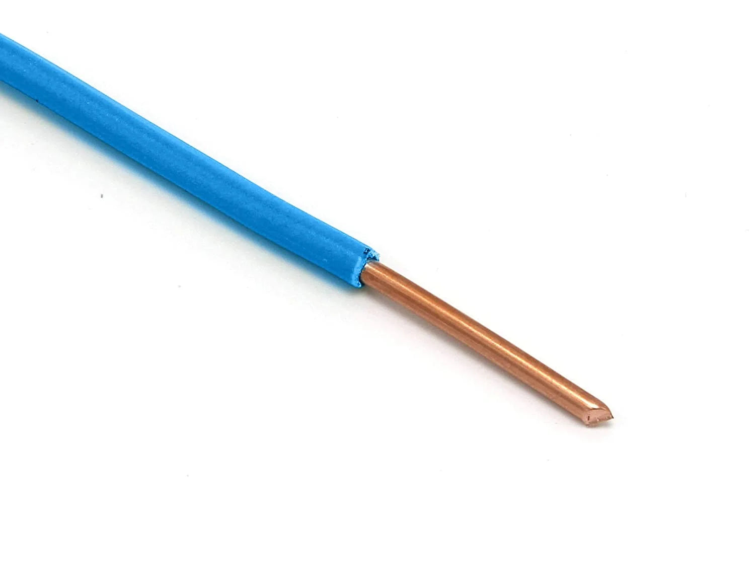 12 AWG Blue Insulated Solid Copper THHN THWN Wire 50 Feet E490