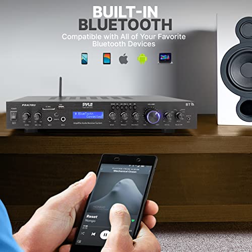 200W 5-Channel Rack Mount Bluetooth Receiver Home Theater Amplifier Z691