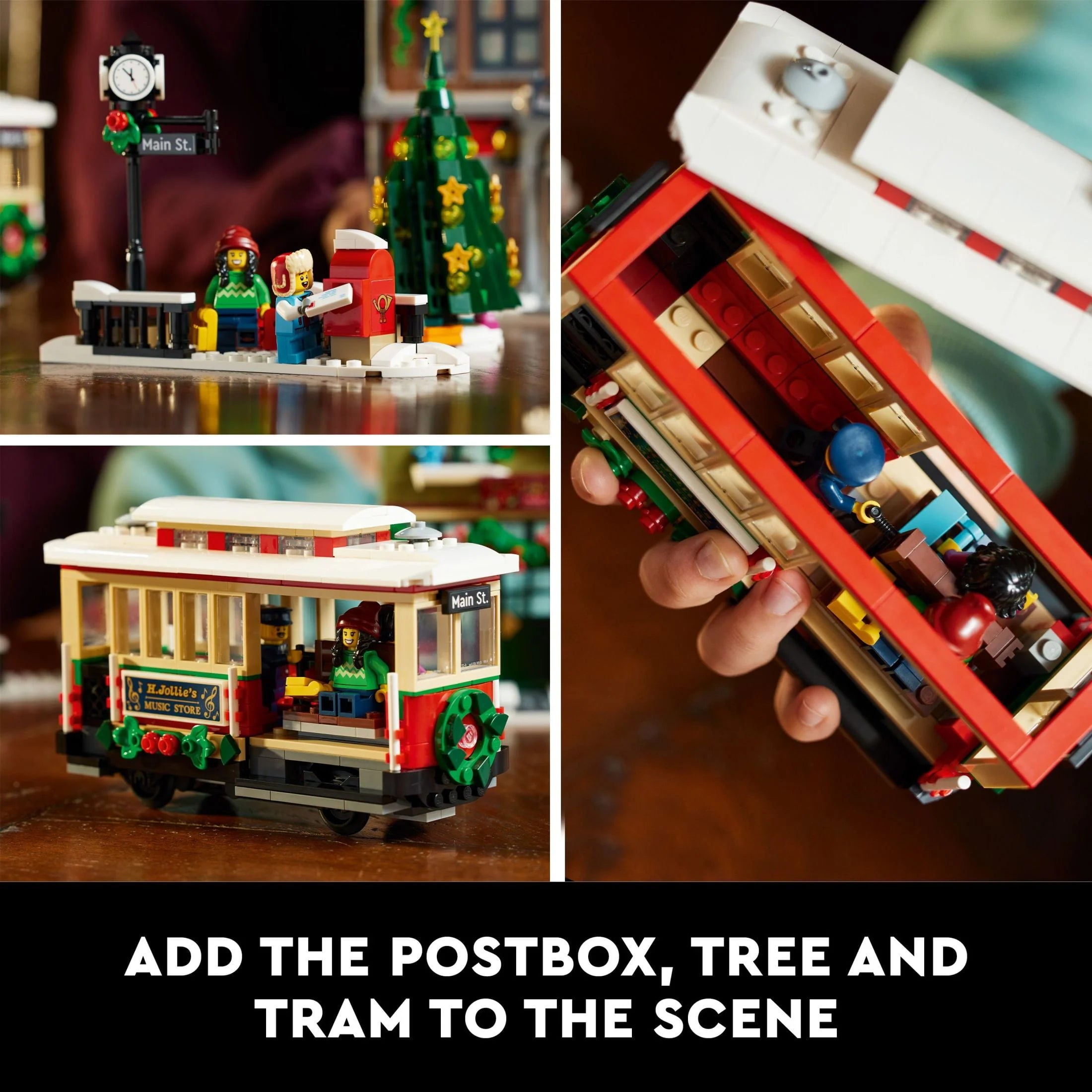 Holiday Main Street Building Set with 6 Minifigures J235
