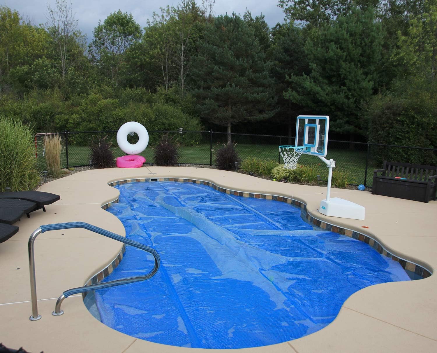 Blue 20 ft. x 50 ft. Rectangle Solar Cover E971