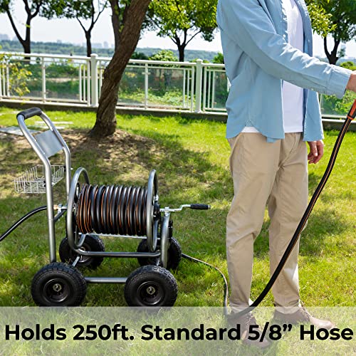 250-Feet 5/8" Hose Capacity Heavy Duty Hose Reel Cart M5265