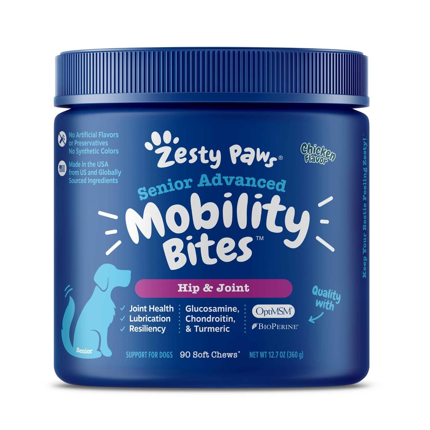 Advanced Hip Joint Mobility Bites for Senior Dogs T8987