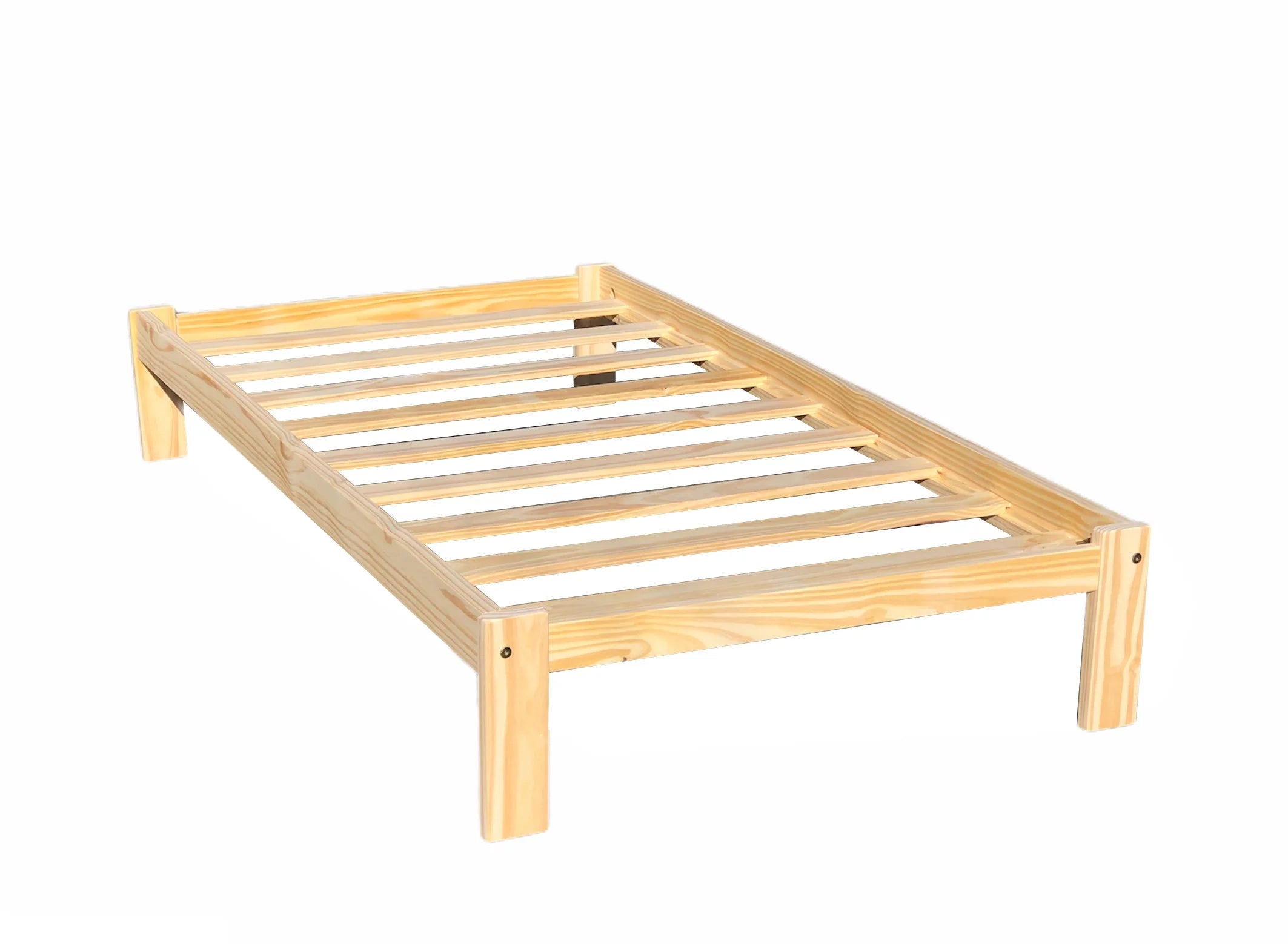 Twin Size Solid Pine Wood Platform Bed C852