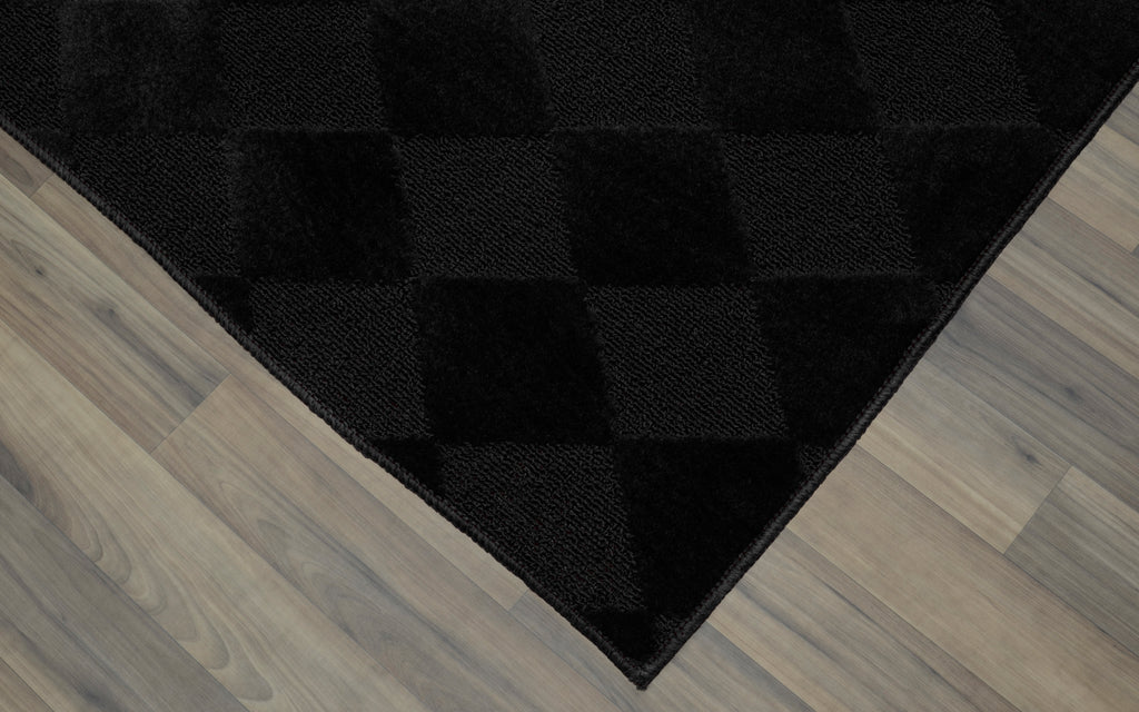 Black 7 ft. 6 in. x 9 ft. 6 in. Large Area Rug V287