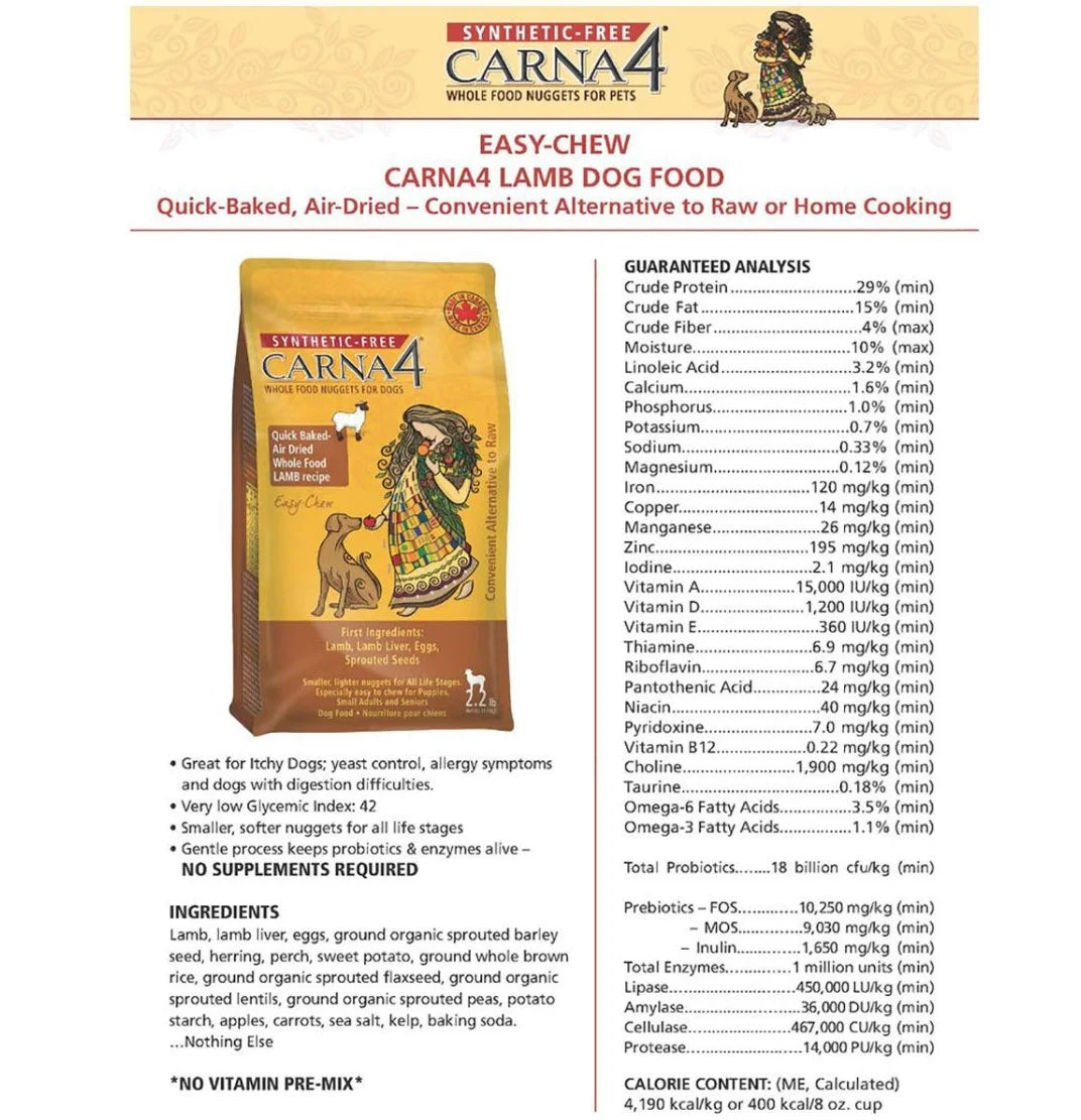 Lamb Dry Dog Food 20 lb. G806342