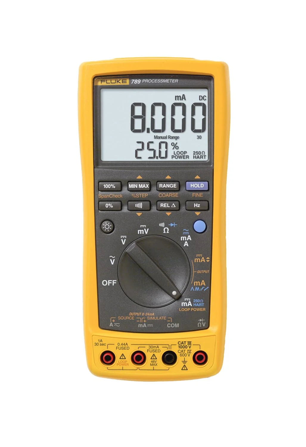 ProcessMeter with DMM Capabilities and Built-In 24 V Loop Supply K299544