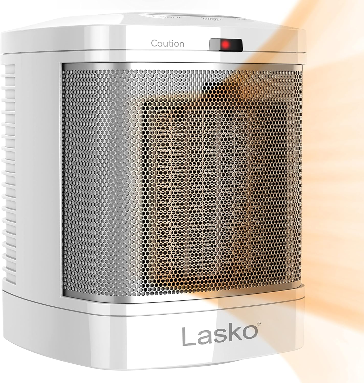 Ceramic Adjustable Thermostat Space Heater, Non-Oscillating, Small Portable Ceramic Space Heater, White G236648