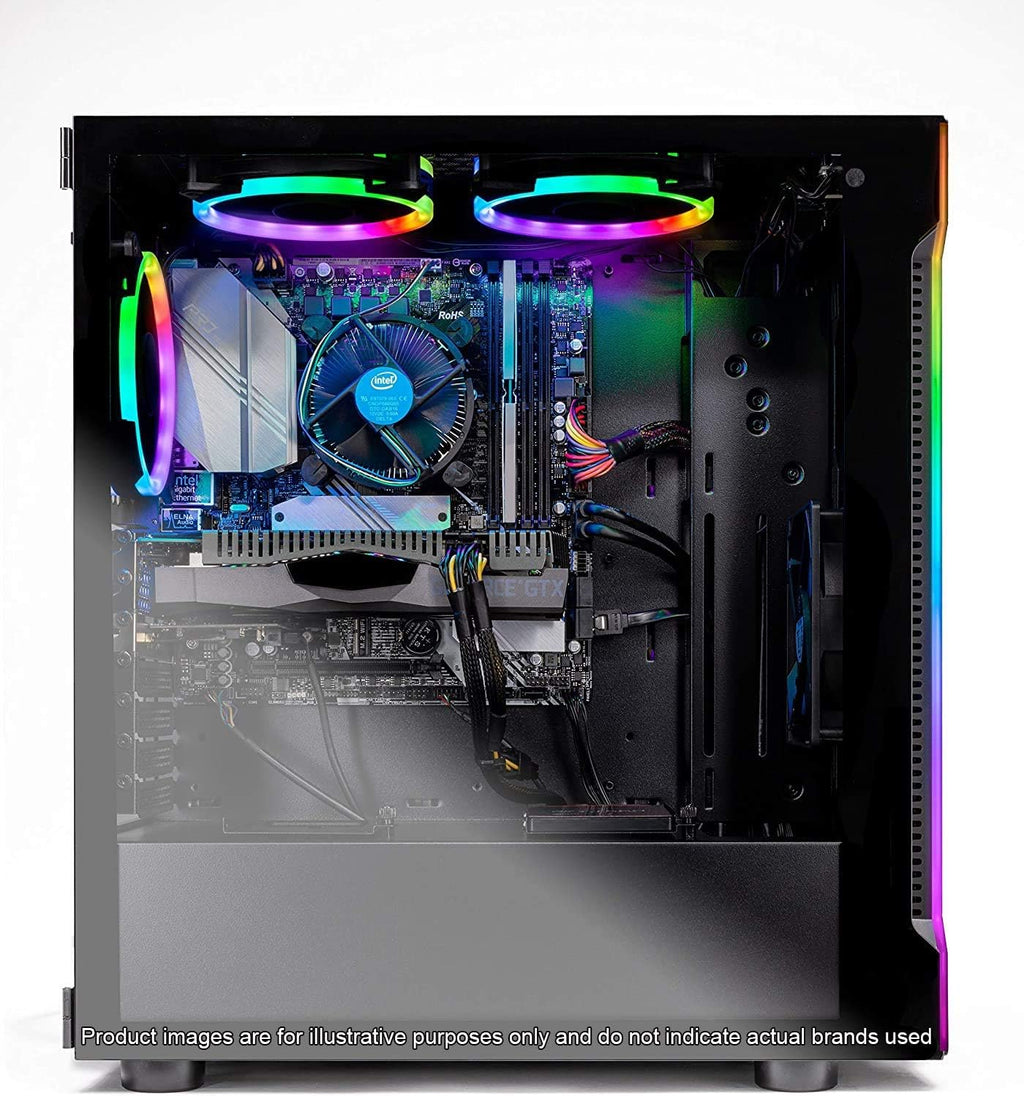 Intel Core i5 9400F 2.9GHz GTX 1650 4G 500GB SSD 8GB DDR4 3000MHz RGB Fans Windows 10 Home 64-bit 802.11AC Wi-Fi Desktop P43010