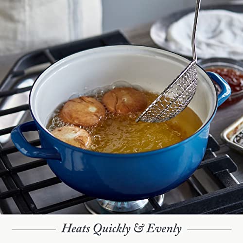 Round 5.3QT Enameled Iron Dutch Oven Pot with Lid E475