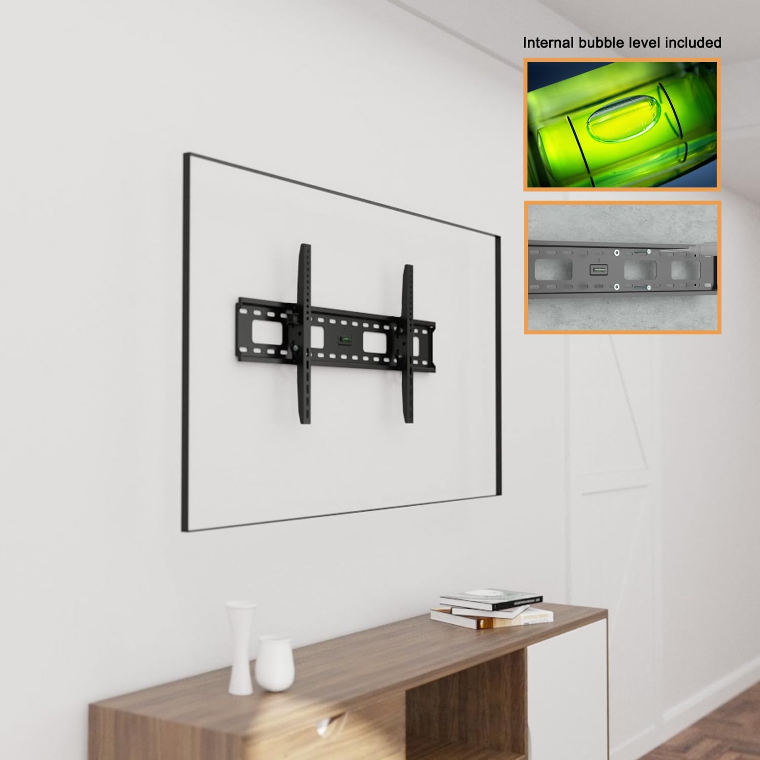 Low Profile Heavy Duty Steel TV Wall Mount U73342