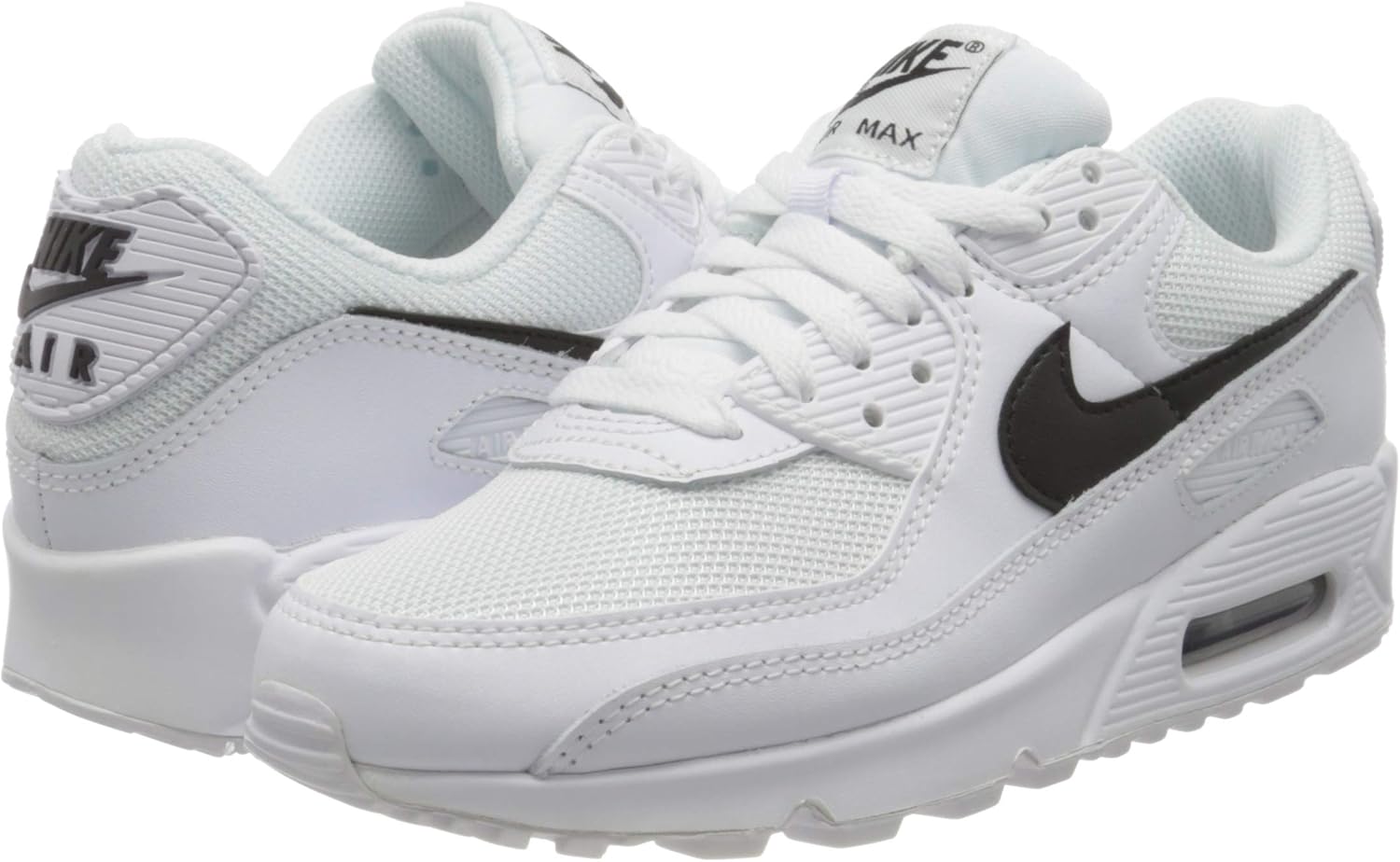 White Black Running Shoes B3733