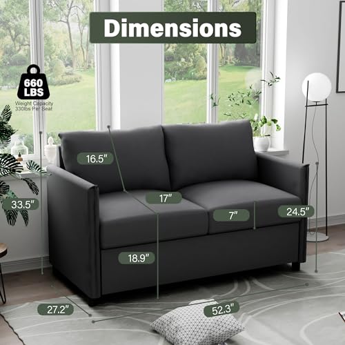 Beige 52” 2 Seater Loveseat Sofa G16978