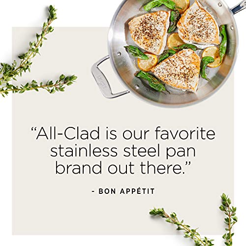 5-Ply Brushed Stainless Steel Stockpot 8 Quart C849