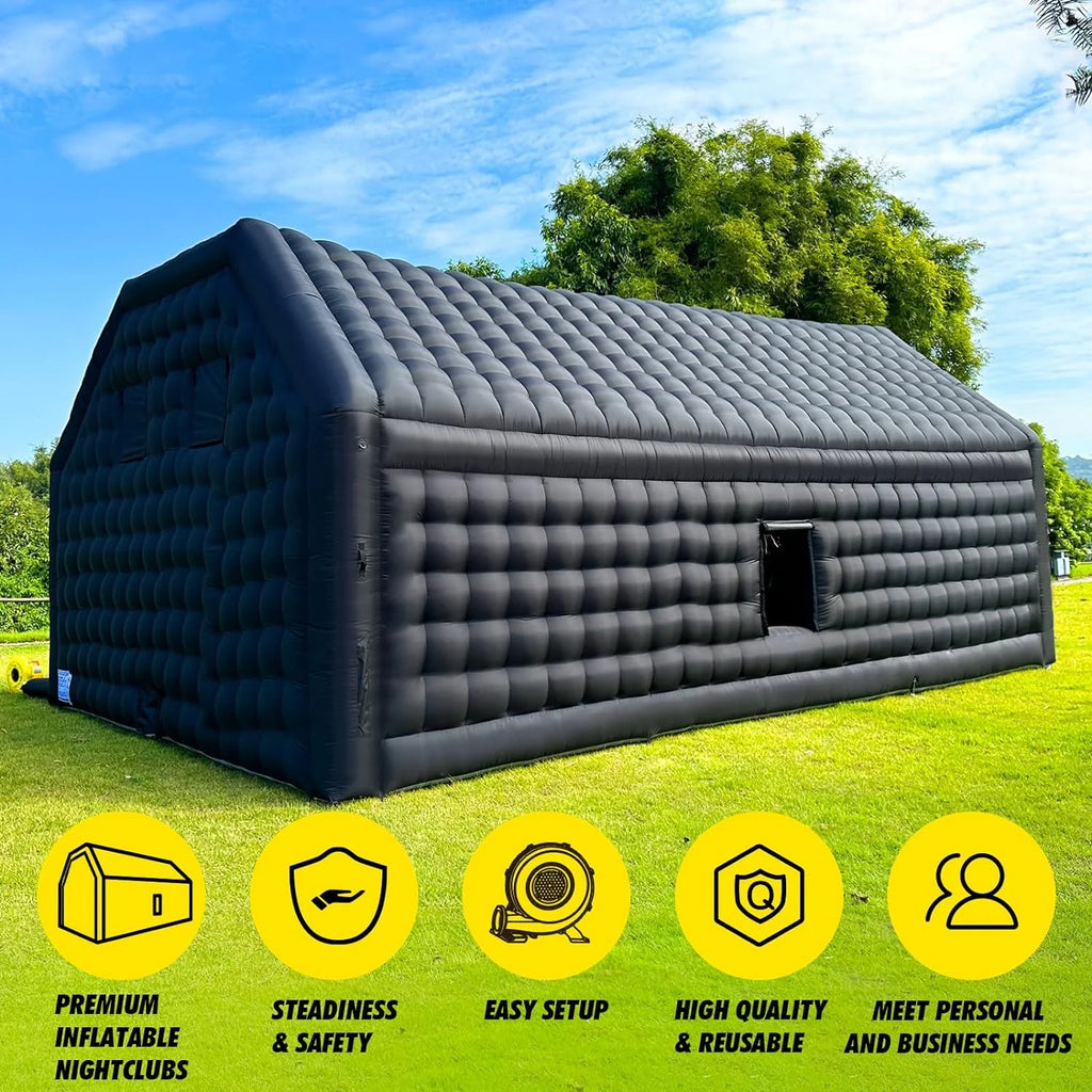 Large Black Inflatable Night Club 30x20x13Ft Inflatable Party Tent F545195