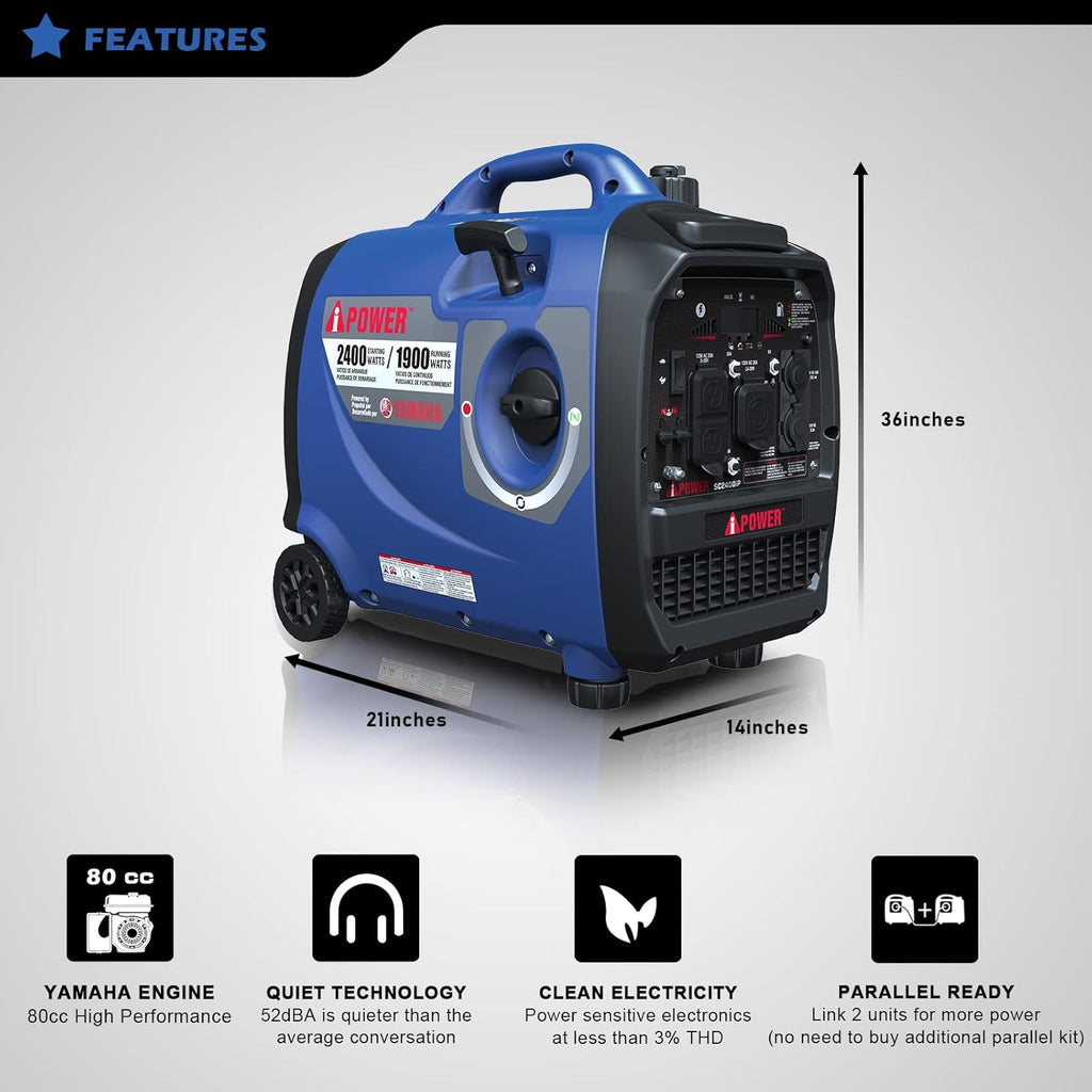 2400W Portable Inverter Generator J428753