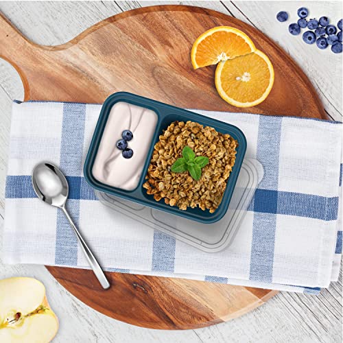10 Trays & 10 Lids Reusable BPA-Free Snack Containers D8533