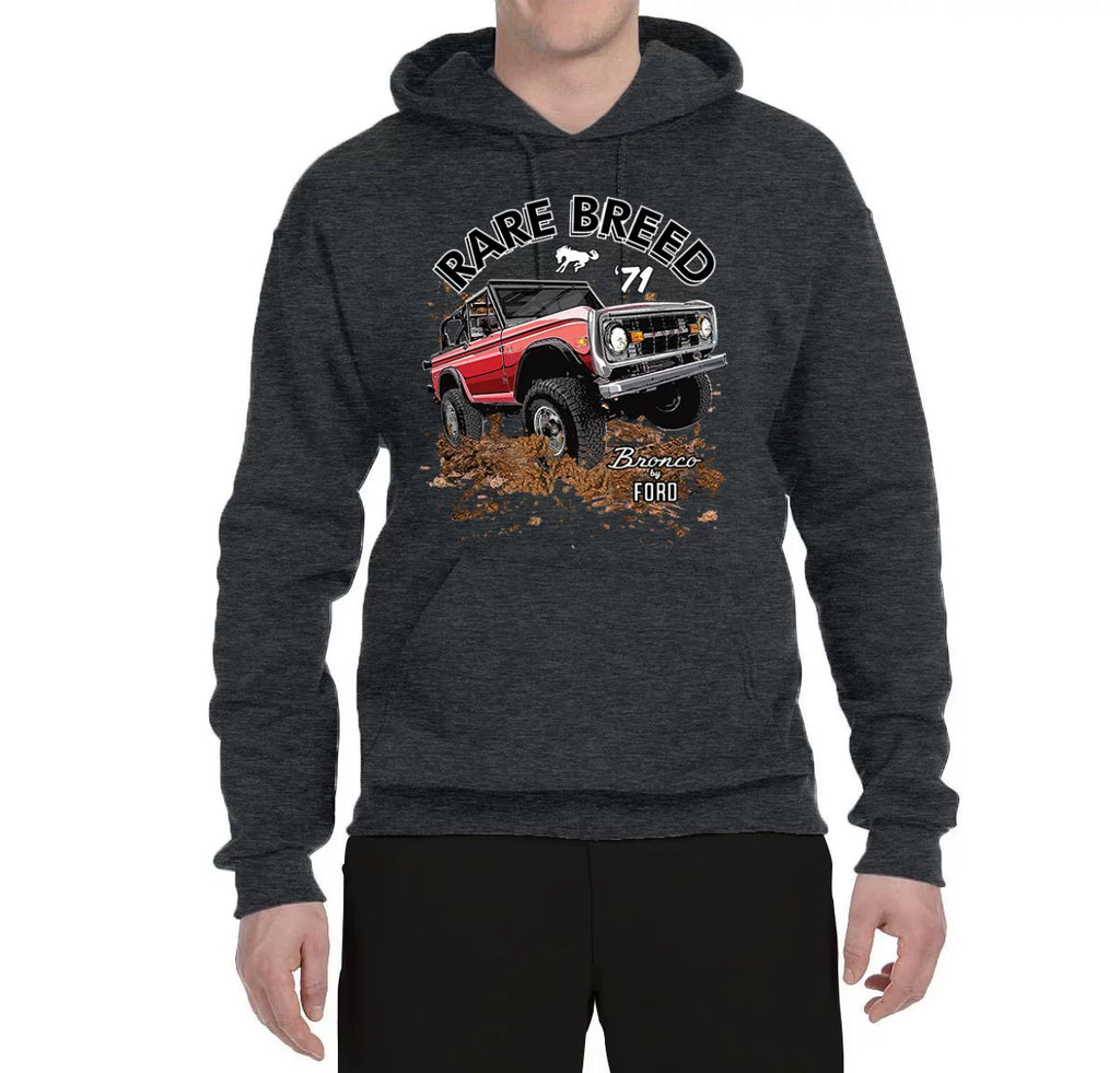 Heather Black Graphic Hoodie M348