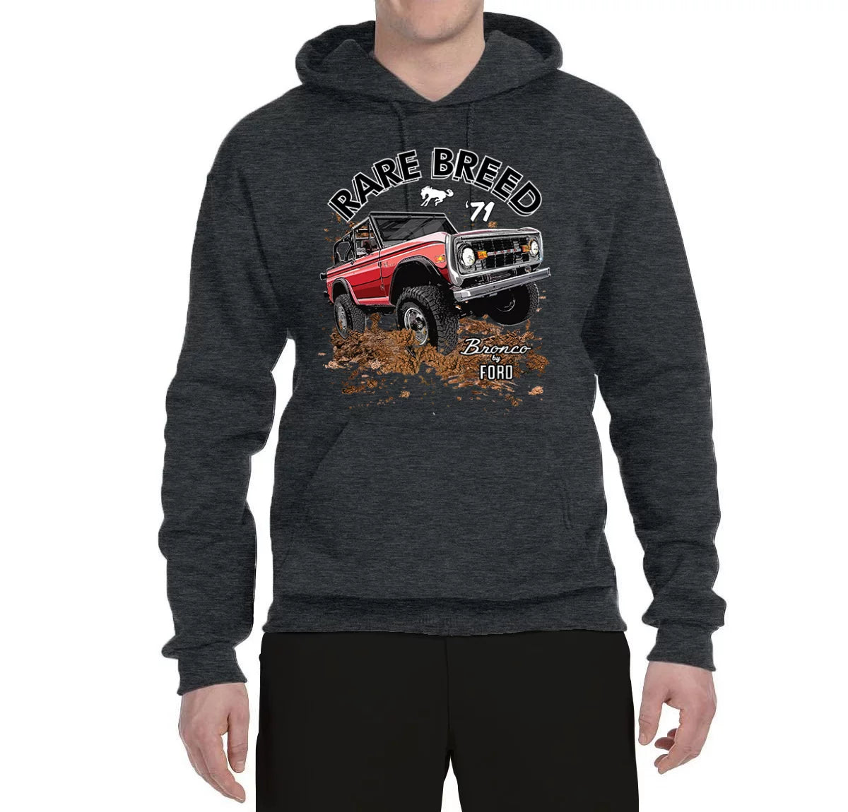 Heather Black Graphic Hoodie M348