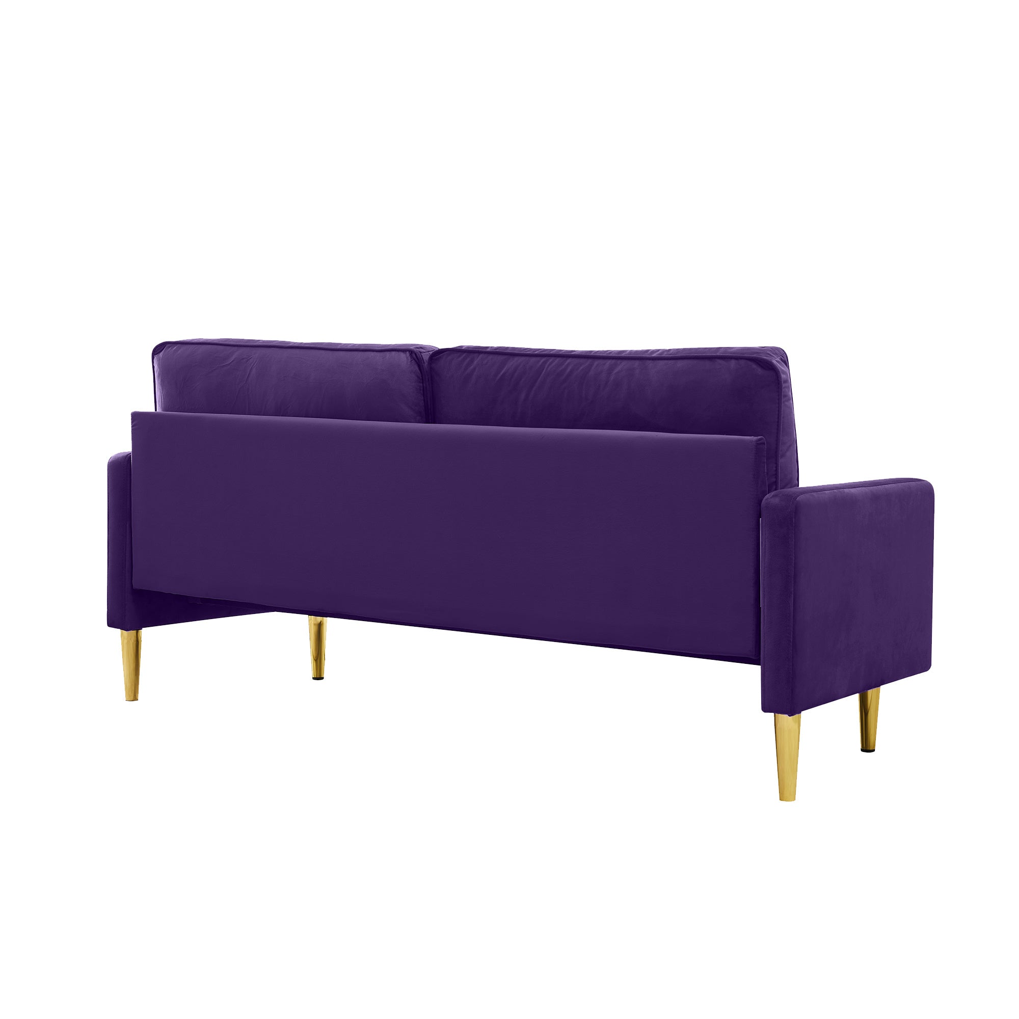 Purple Velvet Loveseat Sofa J272753
