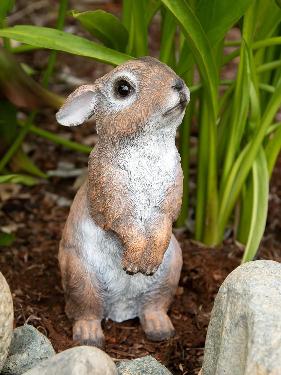 Standing Bunny Statue, Multicolor Y511