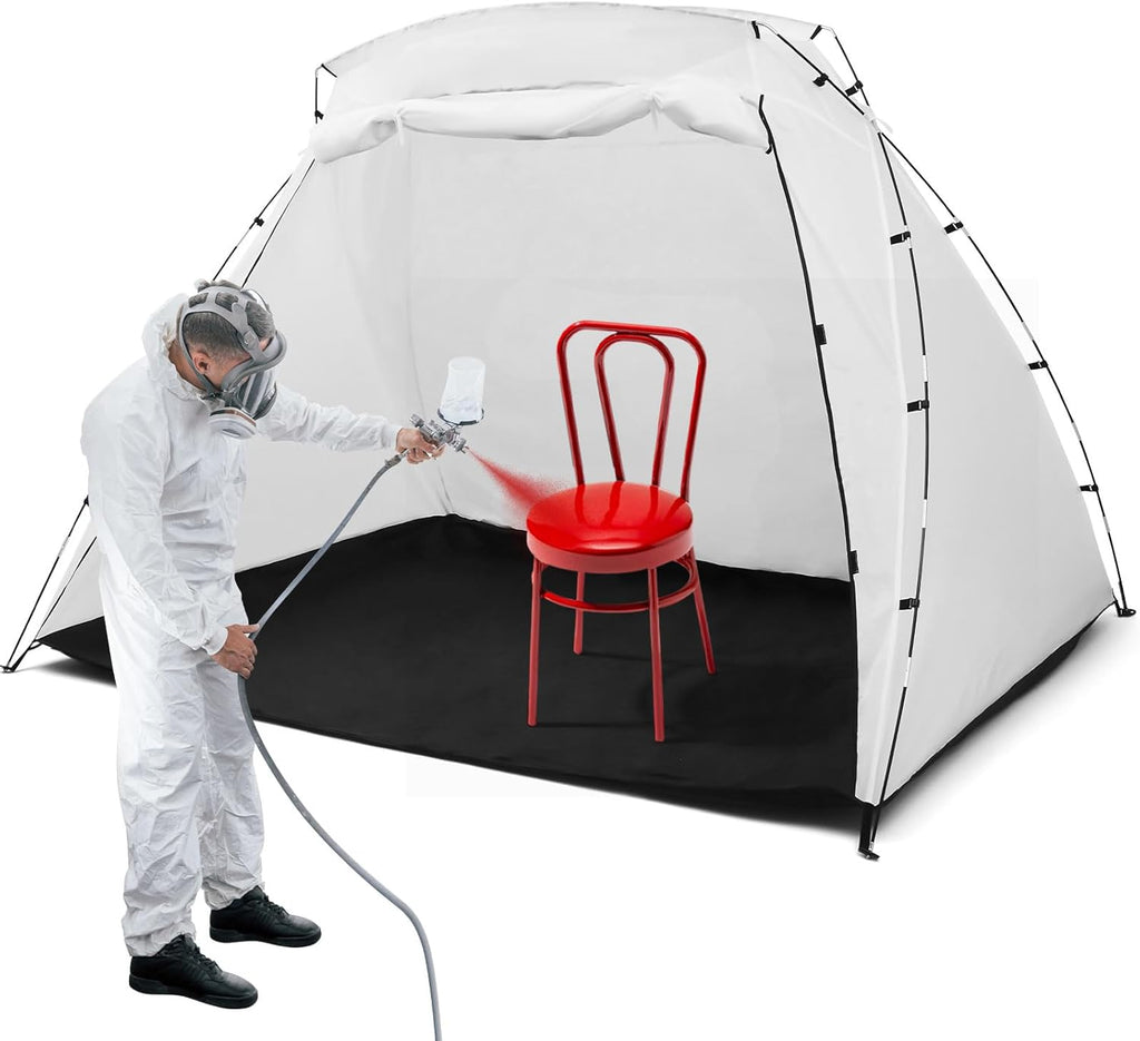 White 8.5 x 6 x 5.5 ft Portable Paint Booth Spray Paint Tent I4577