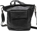Black Leather Tote Bag K13821
